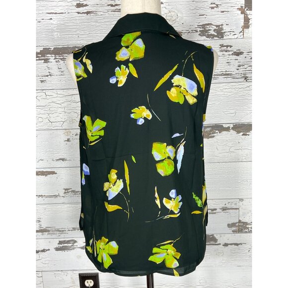 CABI Placid Button Down Top Multicolor Floral Sz S #4740  NWT - Picture 3 of 6